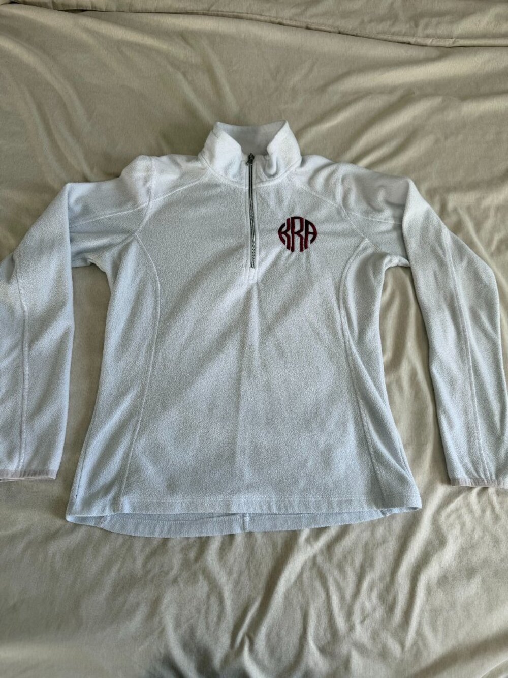 PortAuthority Monogrammed Quarter Zip - Size M